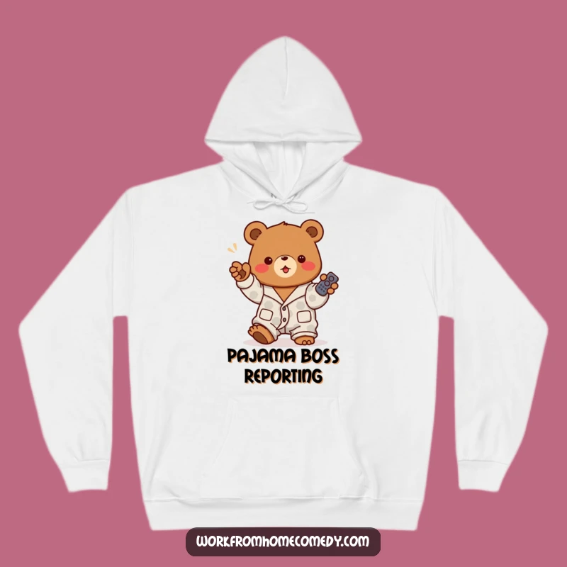 Funny Bear Pajama Hoodie: Ultimate Cozy Remote Control Comfort!